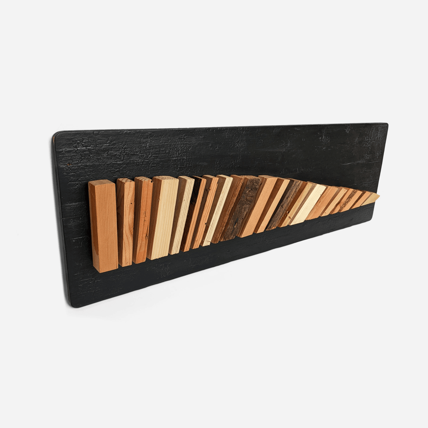 Handcrafted Wooden Wall Art - Movement Pattern From Reclaimed - Minkowski Home