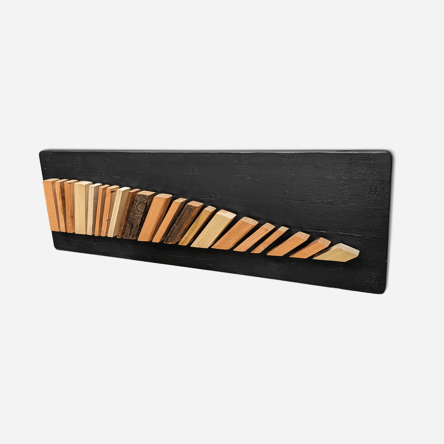 Handcrafted Wooden Wall Art - Movement Pattern From Reclaimed - Minkowski Home
