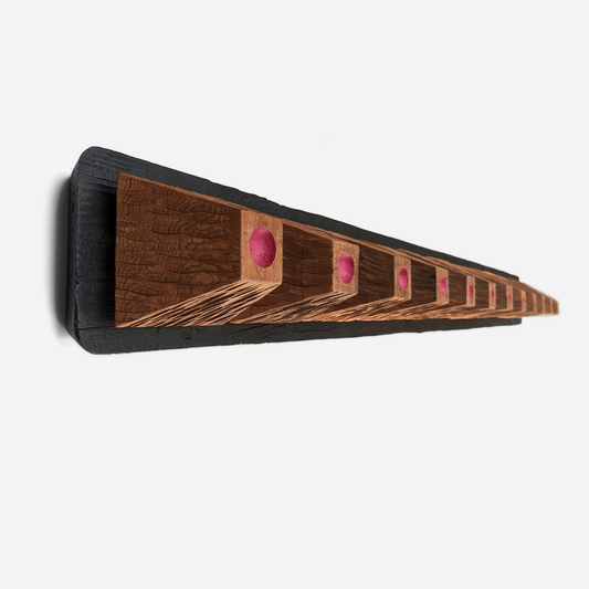 Handcrafted Wooden Pyramid Wall Sculpture - Minkowski Home