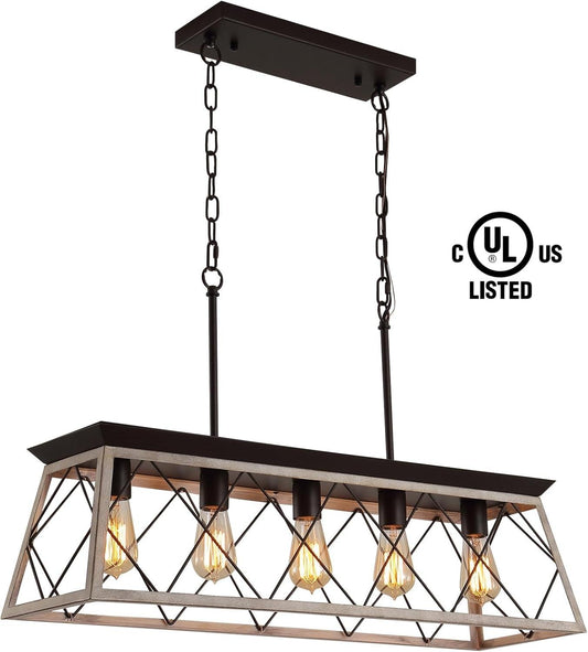 Dining Room Chandelier Light Fixtures,Farmhouse Rustic Vintage Antique - Minkowski Home